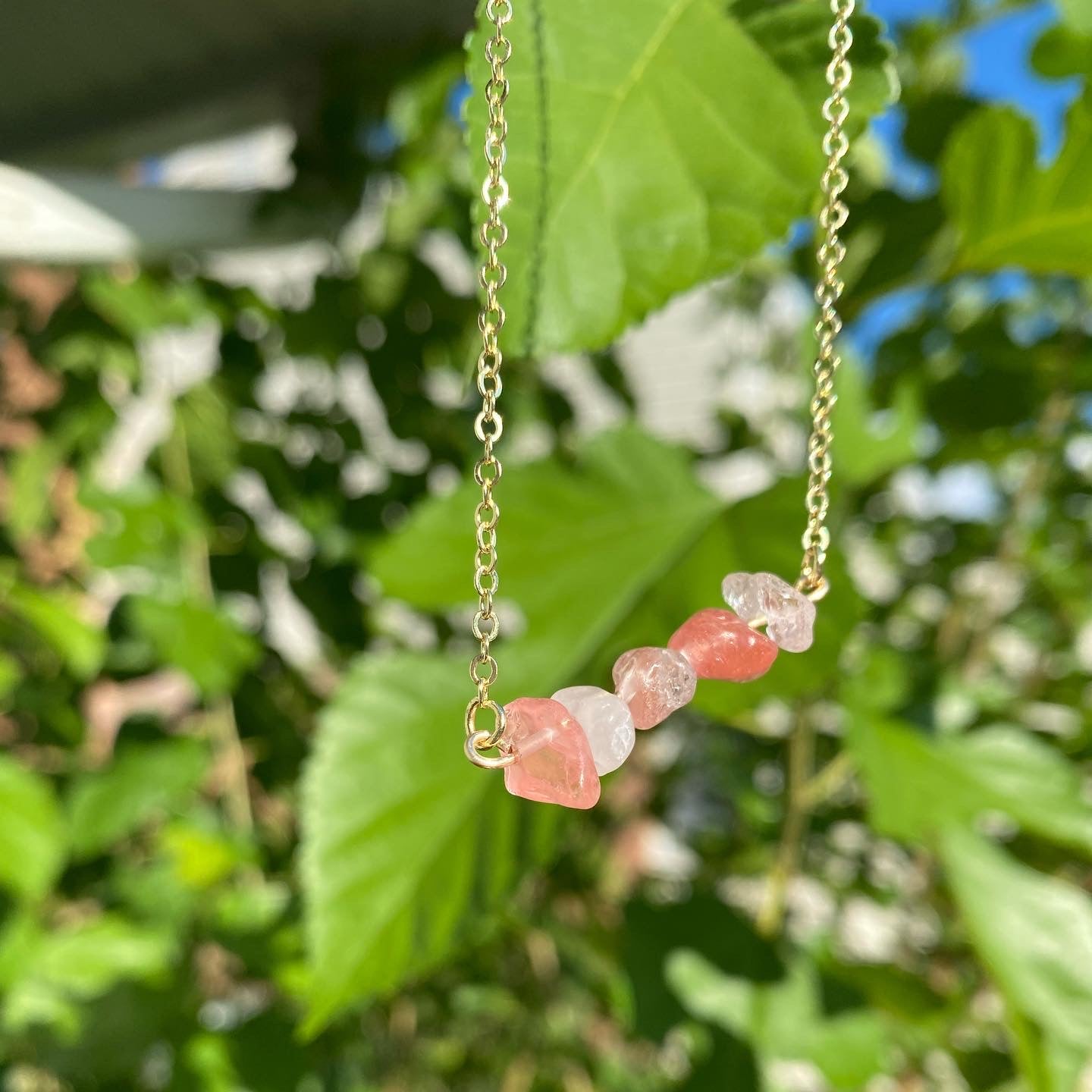 Gem Chip Stack Necklace