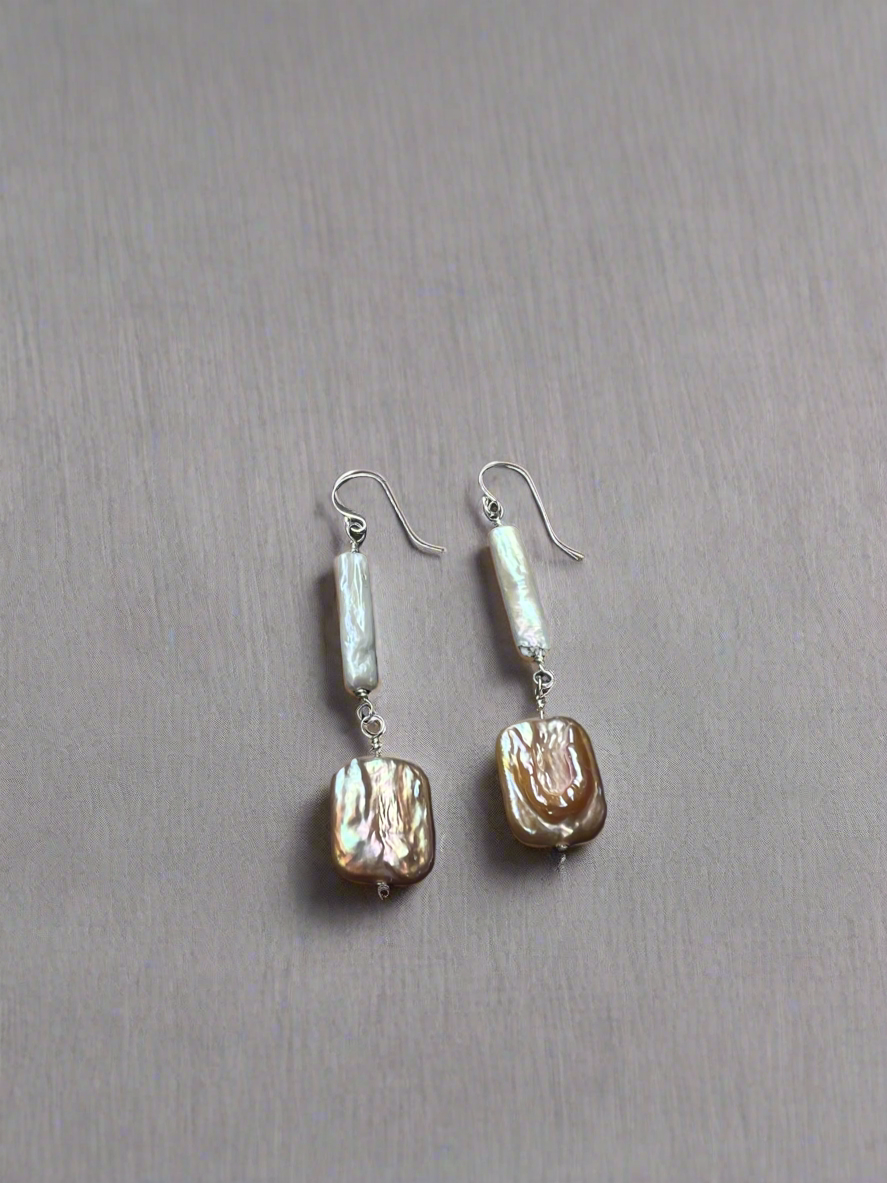 Fresh Water Baroque Pearl Earrings