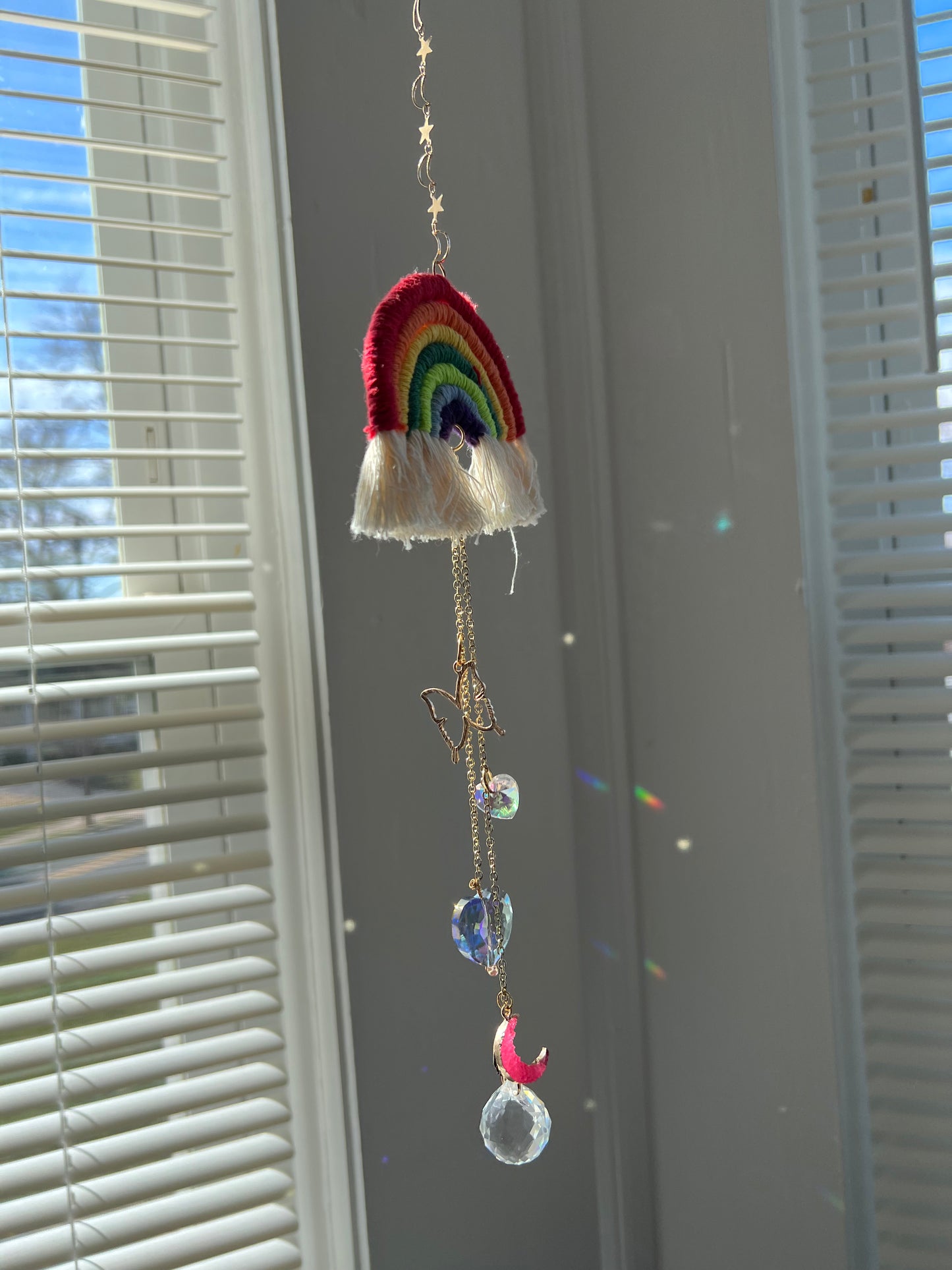 Whimsical Rainbow Sun Catcher