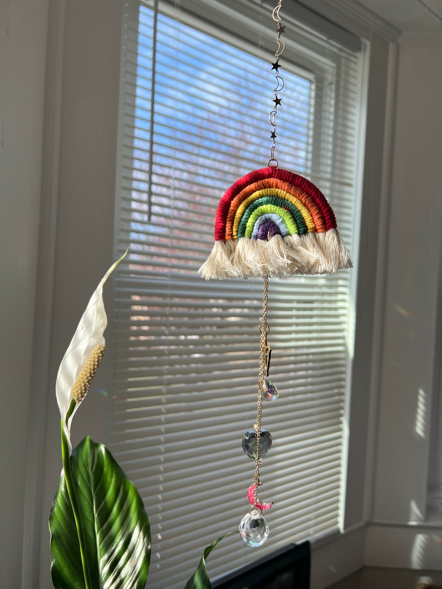 Whimsical Rainbow Sun Catcher