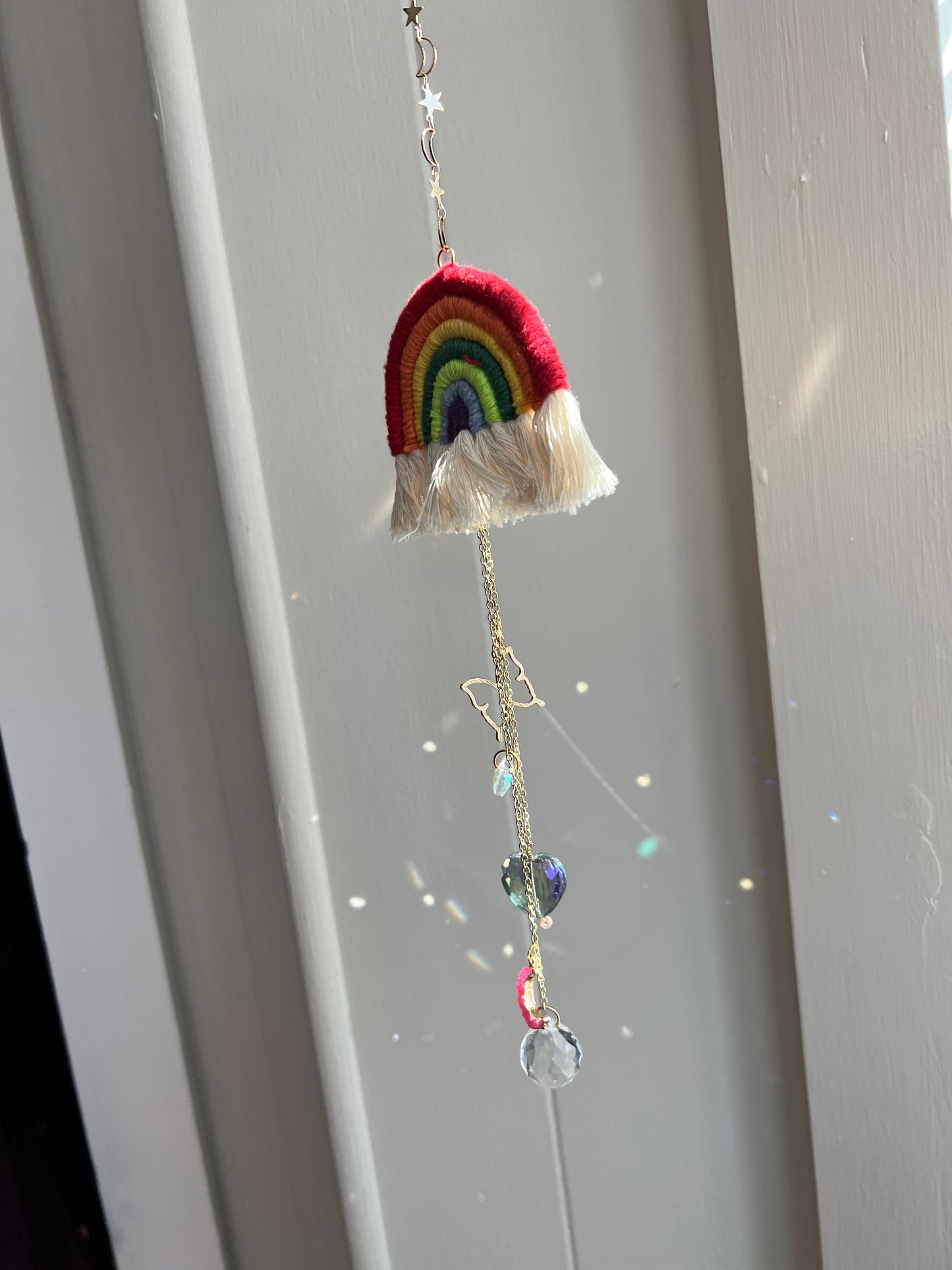 Whimsical Rainbow Sun Catcher