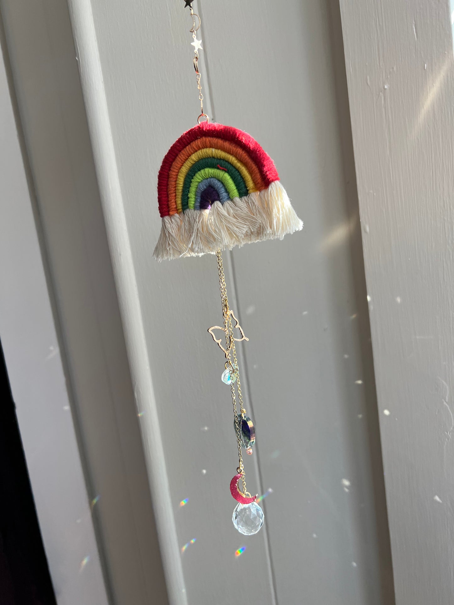 Whimsical Rainbow Sun Catcher