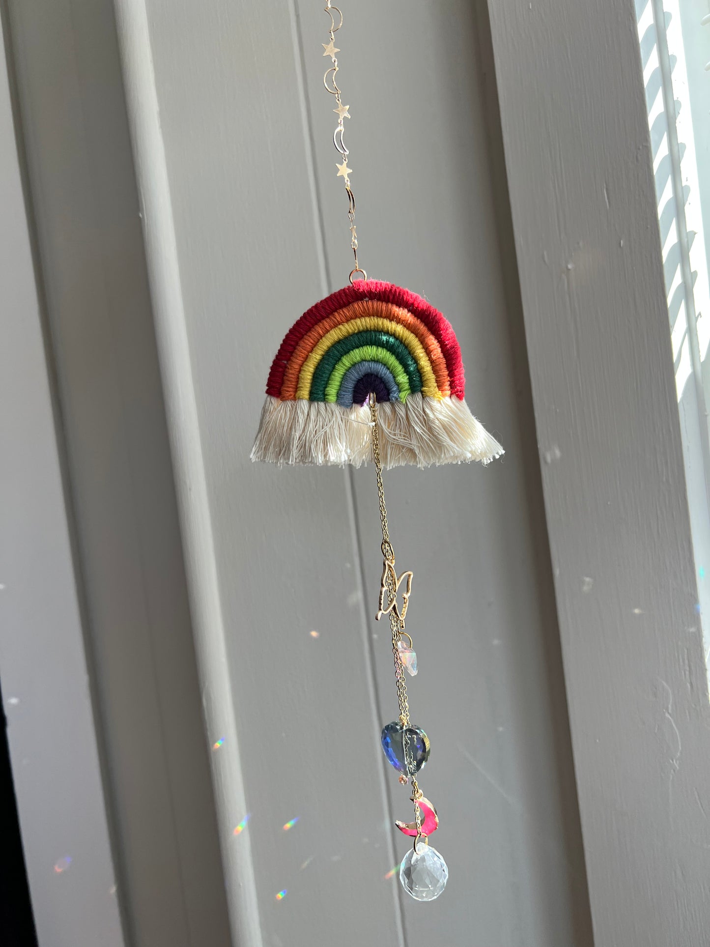 Whimsical Rainbow Sun Catcher