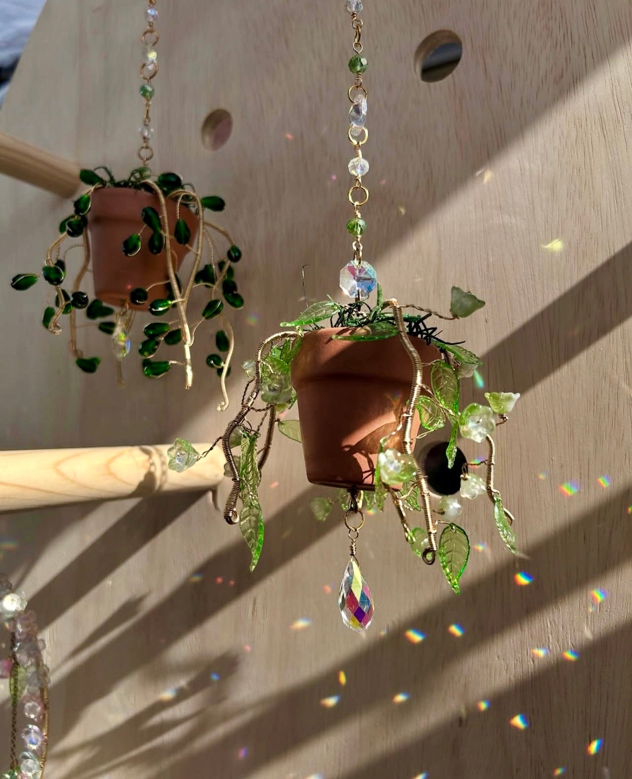 Forever Beaded Plant Sun Catcher