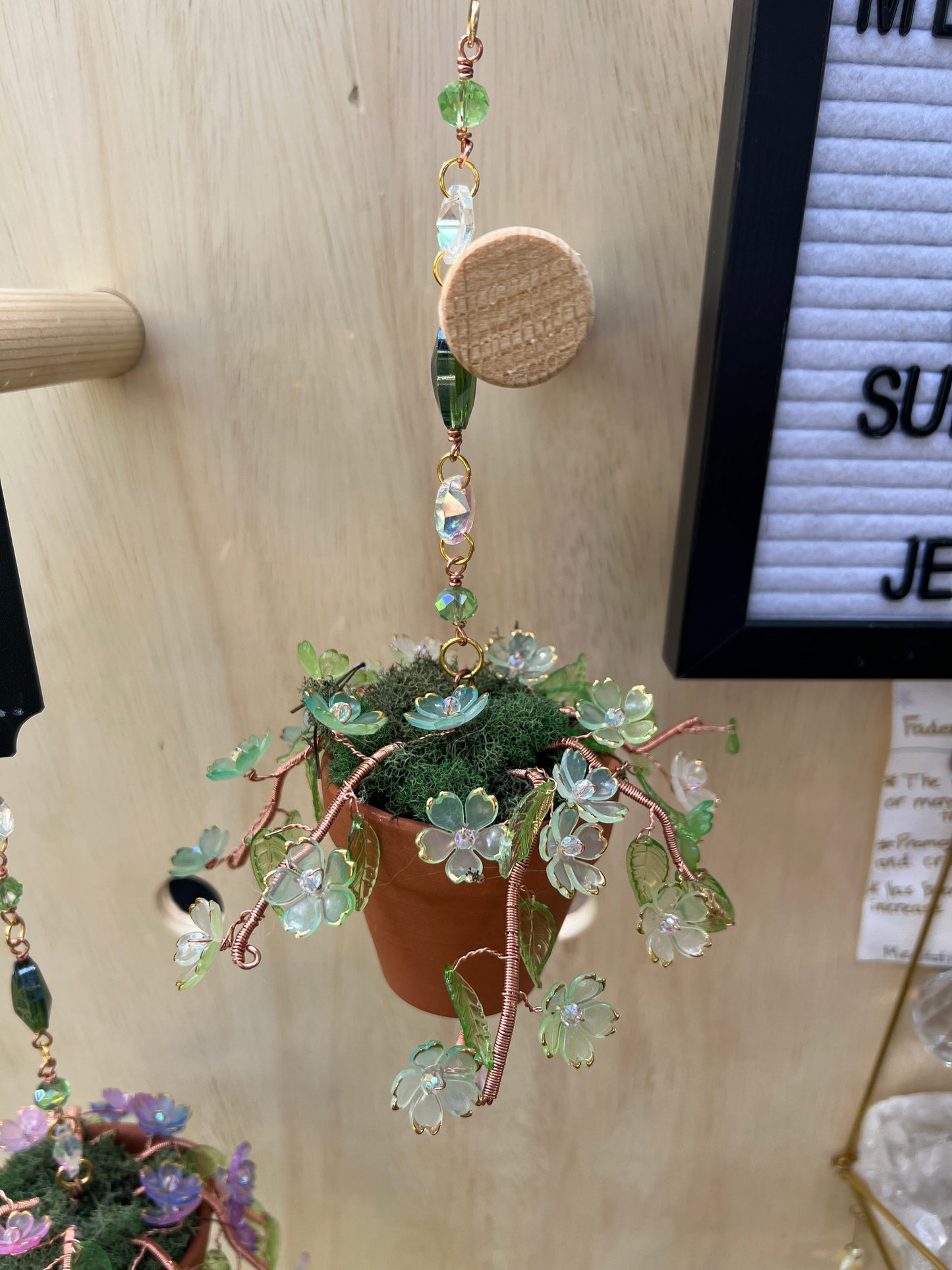 Forever Beaded Plant Sun Catcher